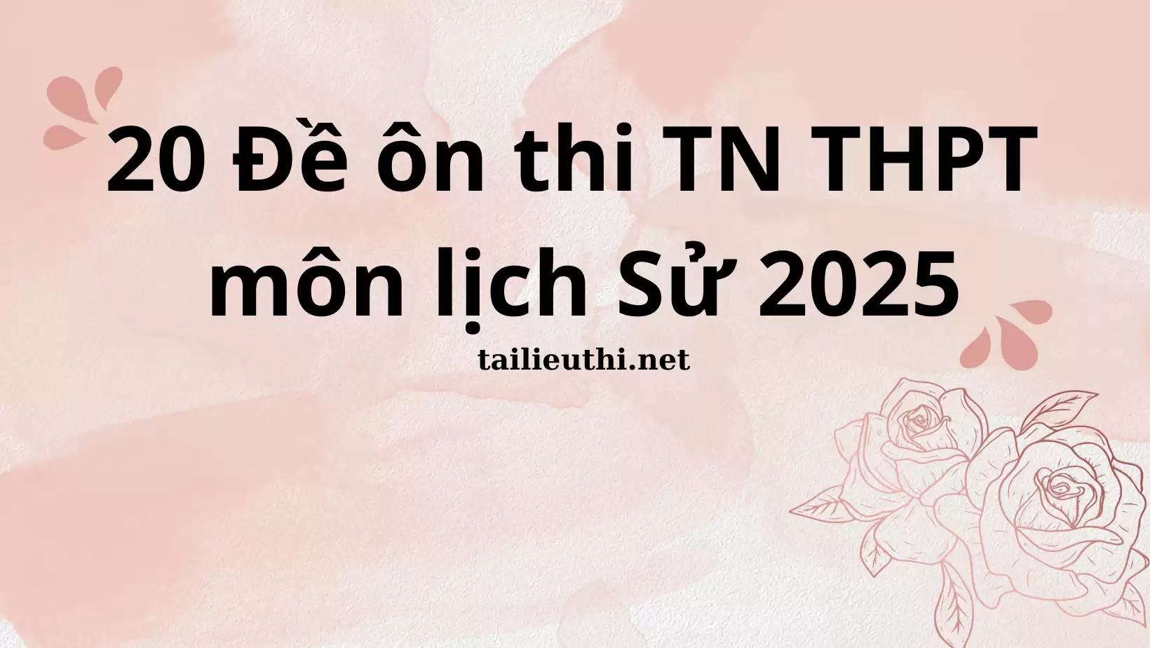 20 ĐỀ ÔN THI TN THPT MÔN LỊCH SỬ 2025