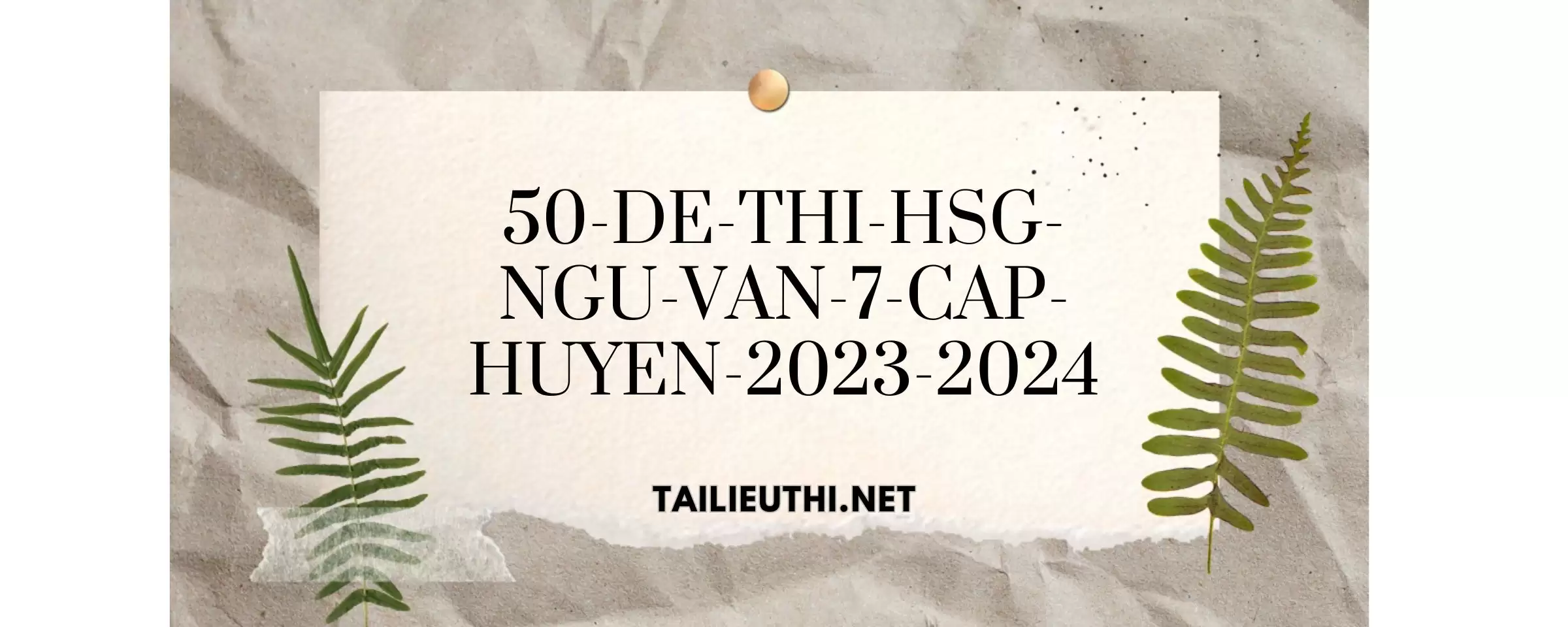 50 đề thi HSG ngữ văn lớp 7 cấp huyện năm 2023-2024