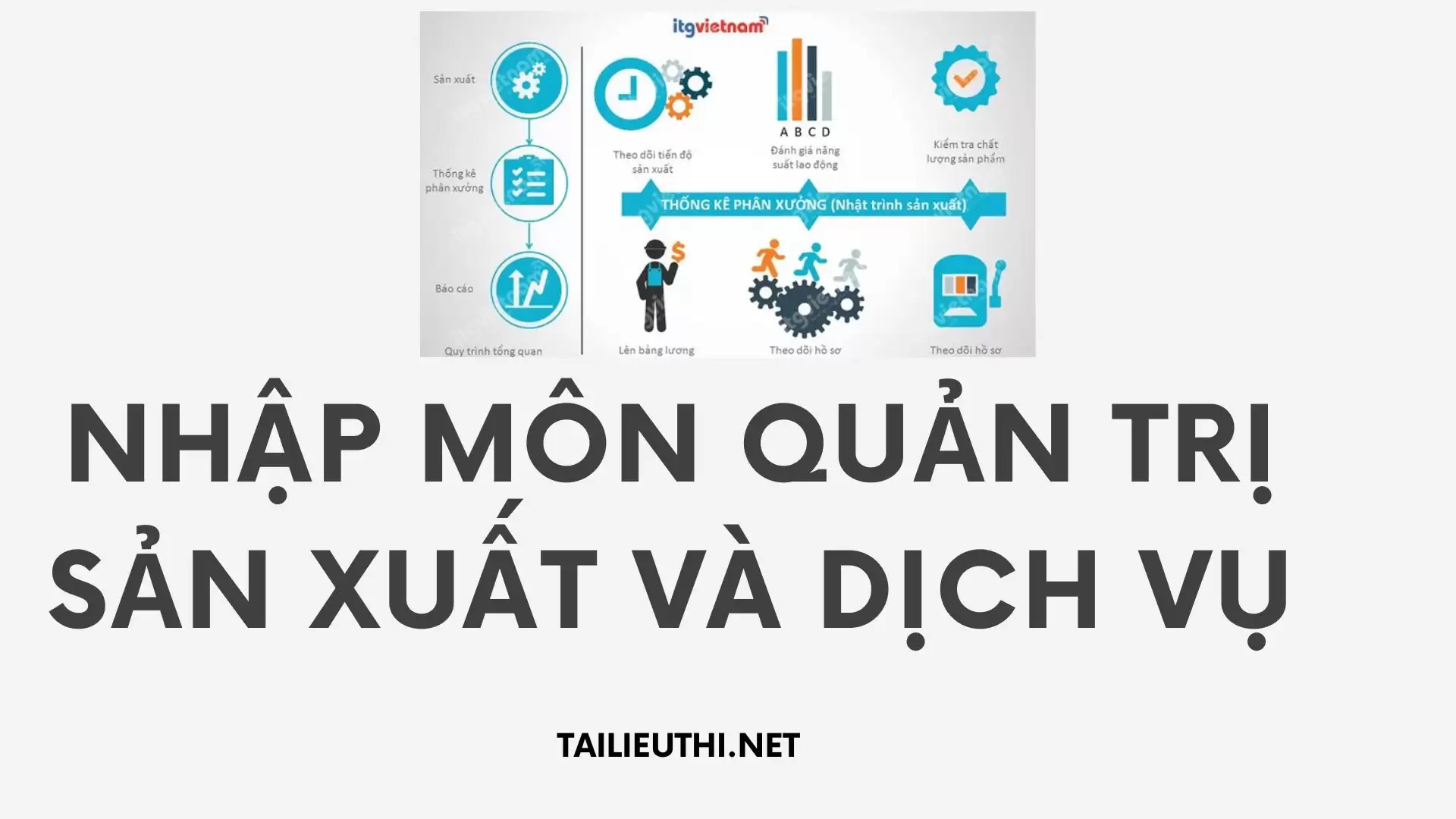 NHẬP MÔN QUẢN TRỊ SẢN XUẤT VÀ DỊCH VỤ