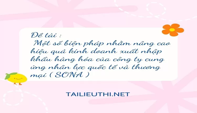 xuất nhập khẩu hàng hóa của công ty quốc tế và thương mại