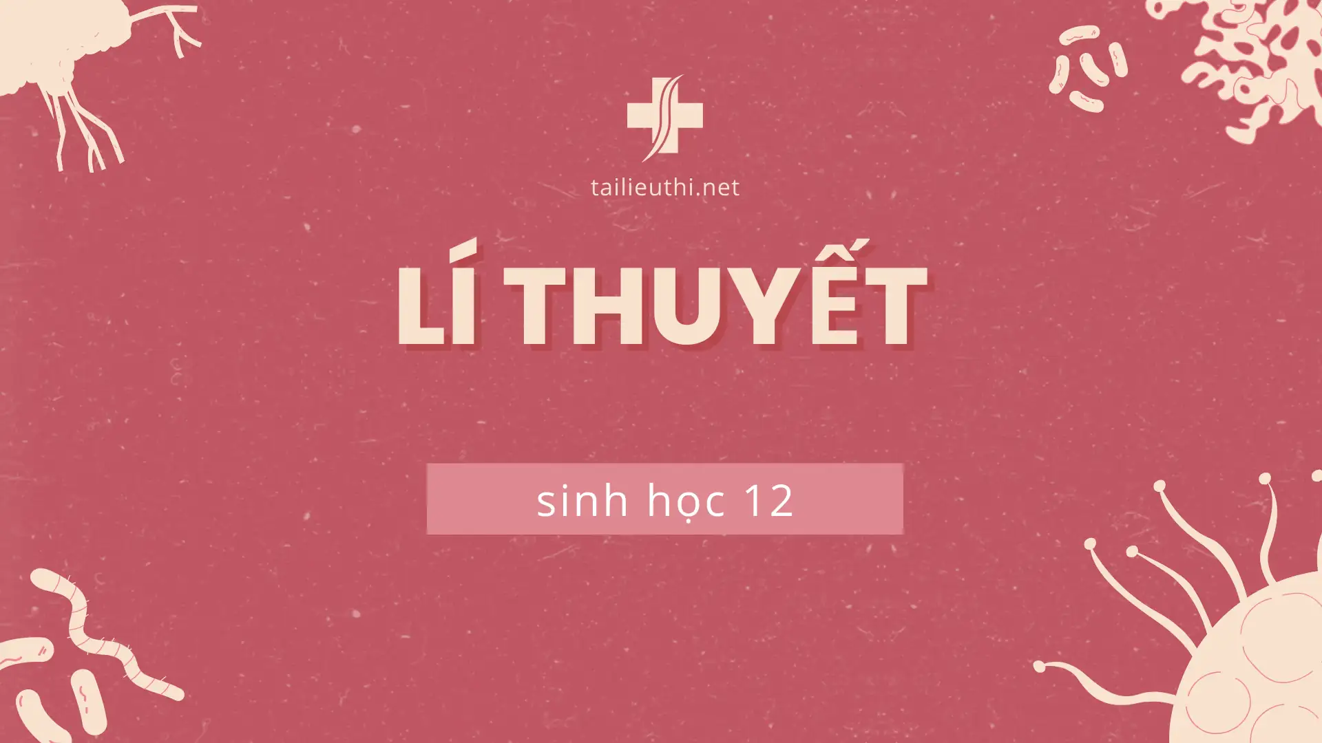 tóm tắt lí thuyết sinh học 12 kết nối tri thức