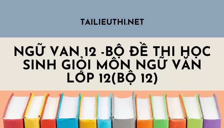 BỘ ĐỀ THI HỌC SINH GIỎI MÔN NGỮ VĂN LỚP 12(BỘ 12)