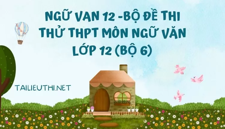 BỘ ĐỀ THI THỬ THPT MÔN NGỮ VĂN LỚP 12 (BỘ 6)