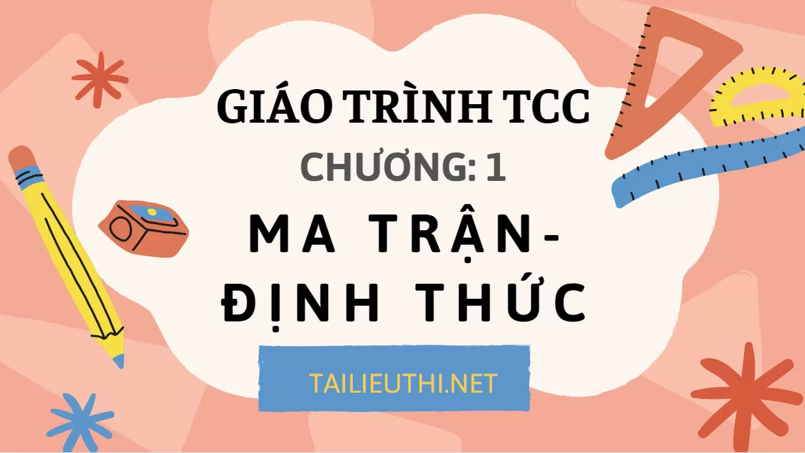 Bài Giảng Môn Toán Cao Cấp