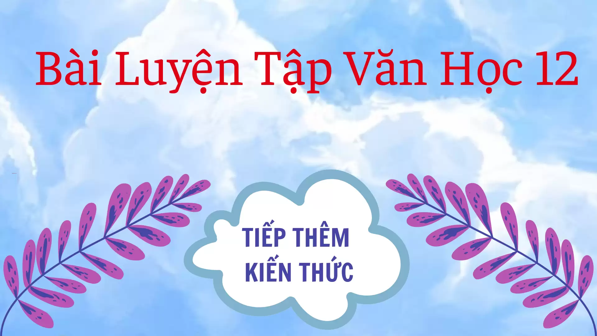 Bài Luyện Tập Văn Học 12