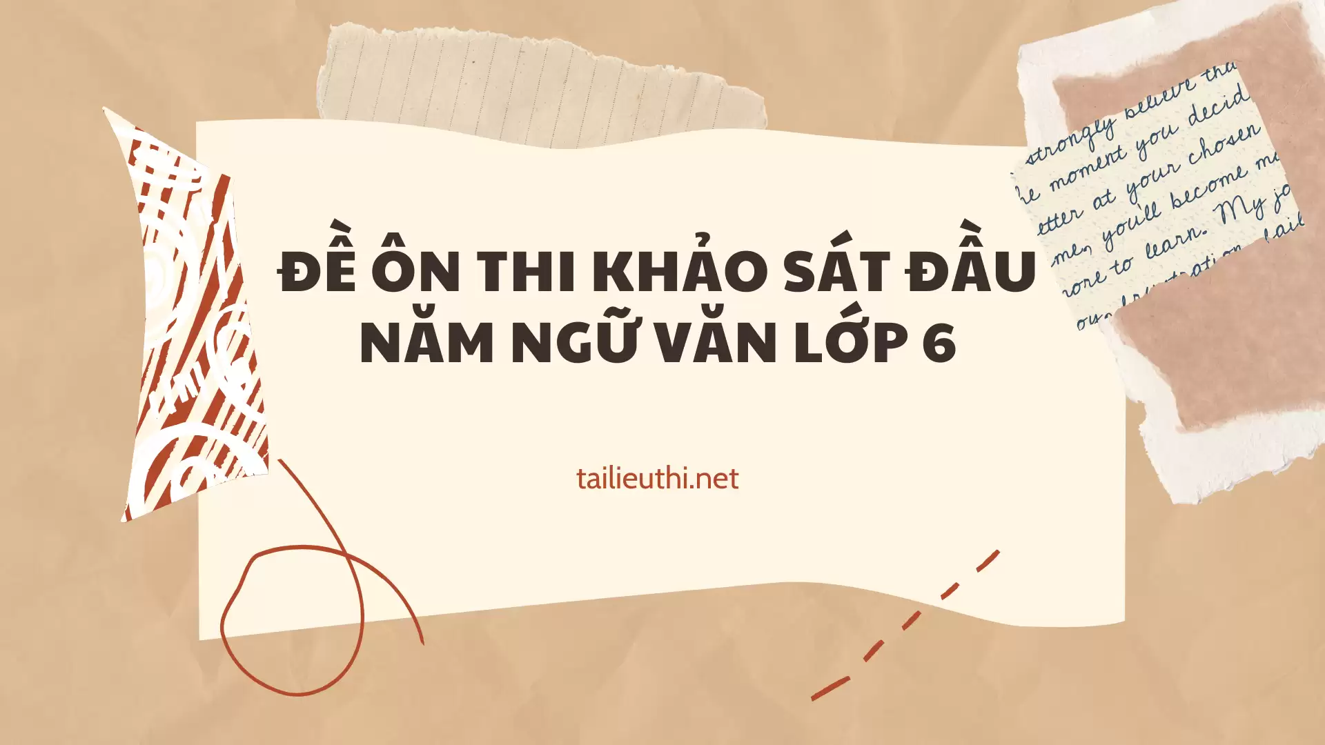 đề ôn thi văn khảo sát đầu năm lớp 6