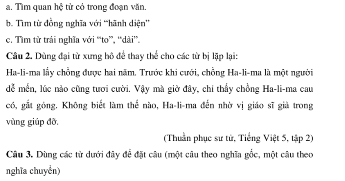 câu hỏi 